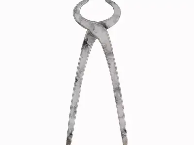 Tongs Pliers 02 Low-poly 3D model