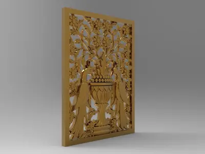 Decorative lattice 3D model