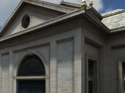 Church Roman 84 Low Poly 3d Model Low-poly 3D model