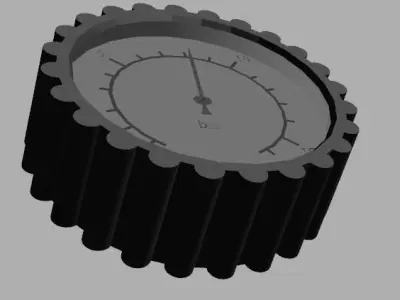 manometer gear gauge Free 3D model