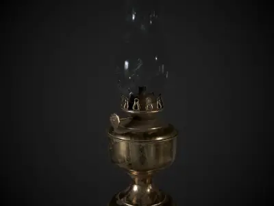 Oil Lamp Vintage 3D model