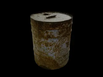 Anydrafts Barrel 01 Low-poly 3D model