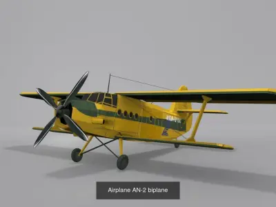 Low Poly Aircraft 3D Model Collection