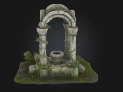 Ancient Ruins Diorama  Whispers of a Fallen Empire 3D model
