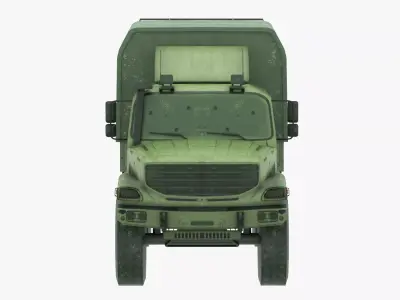 Military Cargo Truck Vehicle Army Game Ready Low-poly 3D model
