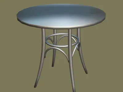 Viennese table 3D model