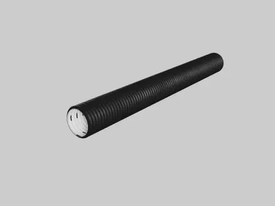 Corrugated drainage pipes KORSYS highpoly 3D model