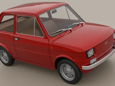 Fiat 126 1974 3D model