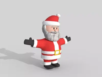 Santa Claus Low-poly 3D model purchase