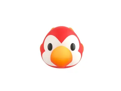Prop168 Parrot Head 3D model
