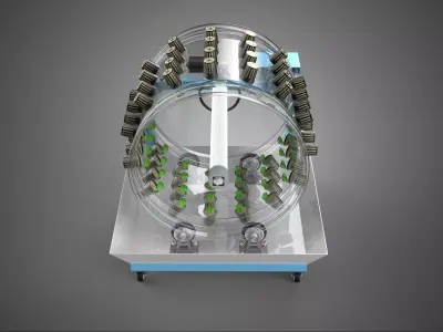 IOT CONTROL WHEEL ROTARY HYDROPONIC GARDEN PLANT FARMING SYSTEM 3D model
