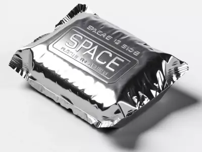 Futuristic Space Ration Pouch 3D model