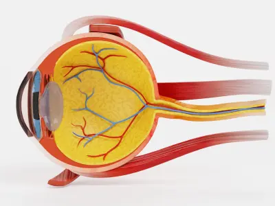 Eye Cross Section 3D model