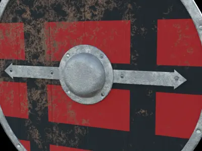 Shield 4 Low-poly 3D model