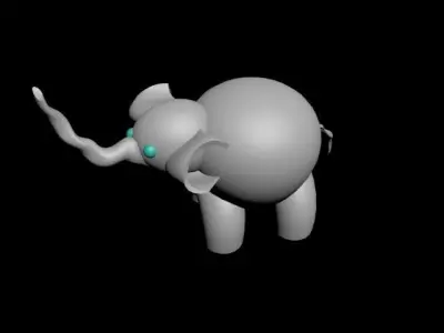 Elephant Free 3D model buy