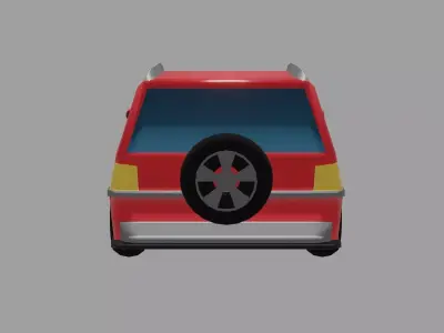 cartoon Car Free low-poly 3D model