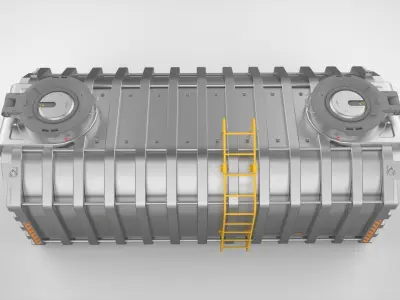 sci fi Container 1 3D model