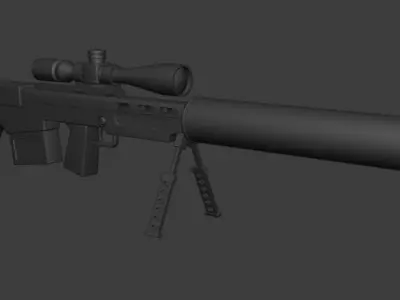 Sniper rifle VKS VSSK Exhaust 3D model