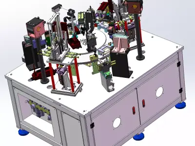 Automatic Assembly and Arranging Machine for Lock Cylinders 3D model