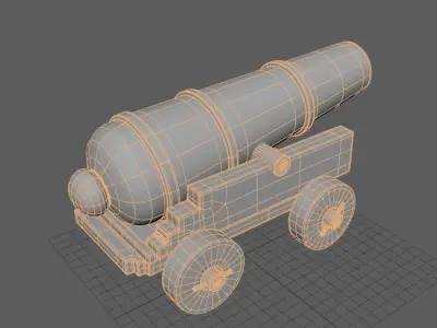 cannon 3D model