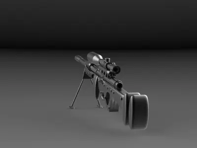Sniper Riffle 3D model