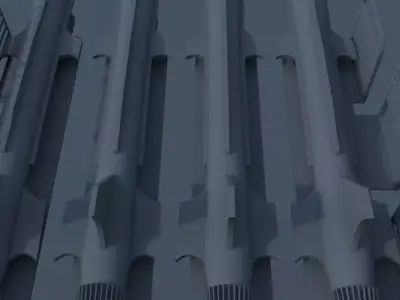  3 D Rocket system ground-air Low-poly 3D model