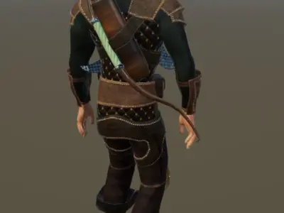 Elite Archer Bow Free low-poly 3D model