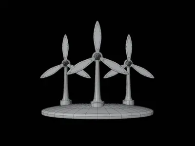 Wind Mill 3D model buy