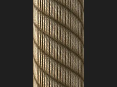 Seamless PBR  rope material Texture