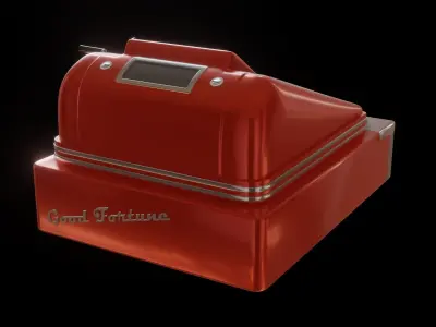 retro cashier 3D model