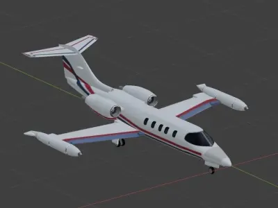 Learjet 35 36 3D model