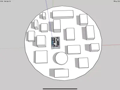 Apartment complex Free 3D model