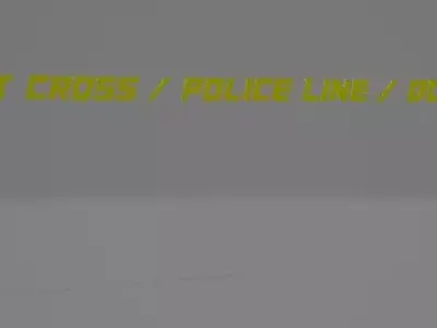 Furturistic Police line Free 3D model