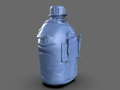 Military Water Bottle Canteen 3D model