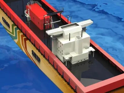 Cargo Ship 3D model by Deepocean