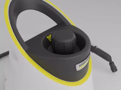 Steam cleaner Low-poly 3D model purchase