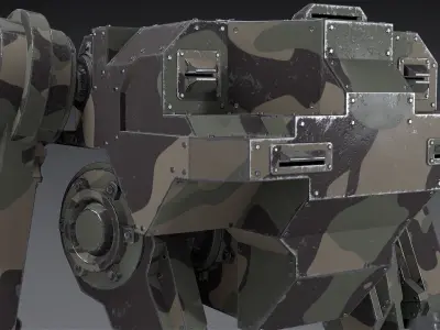 Mech 03 - Goliath Low-poly 3D model