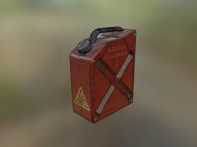 Fuel Container Low-poly 3D model