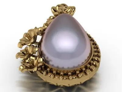 rose pendant 3D print model