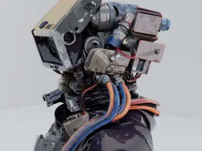 Cyber head  3D model