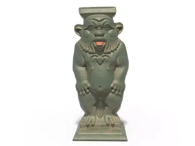 Bes statue Low-poly 3D model