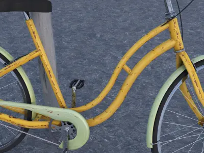 Bycicle old style 3D model