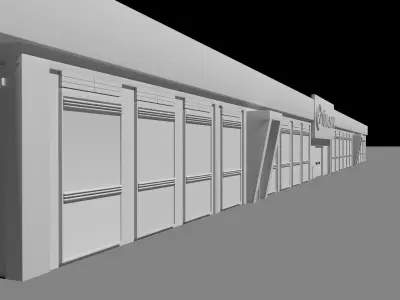 Tumosan Factory Building 3D model