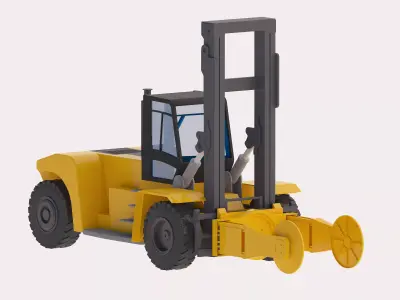 Forklift Truck Hy 32-12 Low-poly 3D model