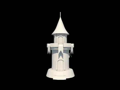 watch tower Low-poly 3D model purchase