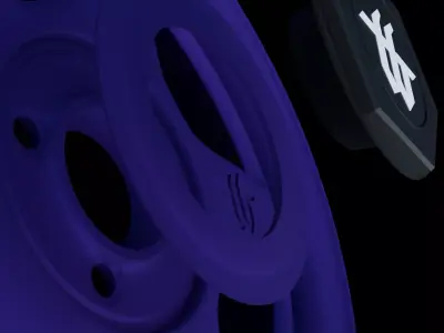 Turbo Bastard Wheel with Modular Turbodisc 3D model