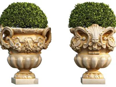 Garden Pot 04 3D model