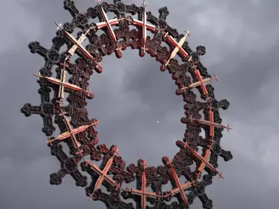 Vortex Golden Ring 6 3D model