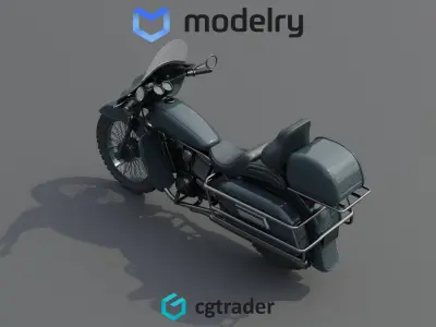 Touring Motorcycle 3D model get
