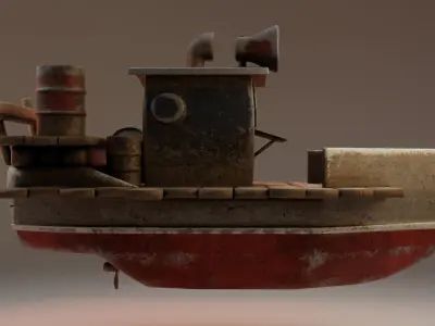Old Boat 3D model